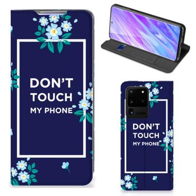 Samsung Galaxy S20 Ultra Design Case Flowers Blue DTMP Samsung Galaxy S20 Ultra Design Case Flowers Blue DTMP