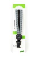 Qibbel Widek triobinder eye met haak 3x12mm zwart/steengrijs