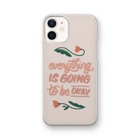 Optimistic flower girl: iPhone 12 mini Transparant Hoesje