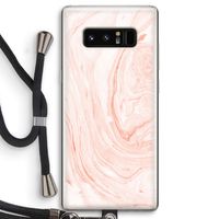 Peach bath: Samsung Galaxy Note 8 Transparant Hoesje met koord