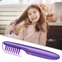 rosse cheveux femme elektrische detangling haar borstel nat droog haar kam ontklitter haarborstel 2a tot 4c kinky golvend auto losser knopen Lightinthebox - thumbnail