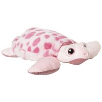 Pluche zeeschildpad knuffeldier roze 23 cm   -