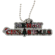 "Merry Christmas" Cache Buddy Travel Tag