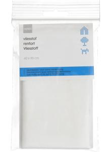 HEMA Vliesstof 40x90 Opstrijkbaar (wit)