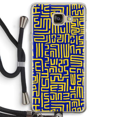 Majorelle Blue Print: Samsung Galaxy A5 (2016) Transparant Hoesje met koord