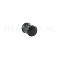 Plug glas zwart 8 mm 8 mm