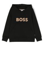 BOSS Kidswear hoodie à logo appliqué - Noir - thumbnail