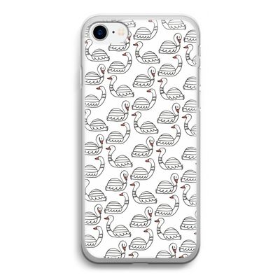 Zwanen: iPhone SE 2020 Transparant Hoesje