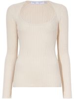 Proenza Schouler White Label pull en maille nervurée - Rose