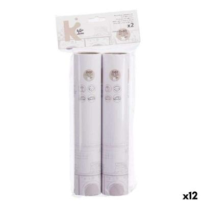 Kledingroller Wit 24 x 19 cm 14 x 31 x 4,5 cm Navulling (12 Stuks)