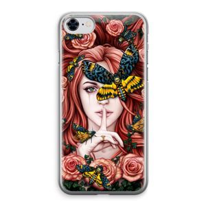 Lady Moth: iPhone 8 Transparant Hoesje