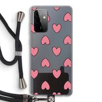 Ondersteboven verliefd: Samsung Galaxy A72 5G Transparant Hoesje met koord Ondersteboven verliefd: Samsung Galaxy A72 5G Transparant Hoesje met koord