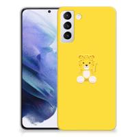 Samsung Galaxy S21 Plus Telefoonhoesje met Naam Baby Leopard