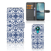 Nokia 3.4 Hoesje Flower Blue