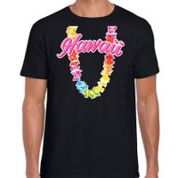 Hawaii slinger t-shirt zwart voor heren - thumbnail