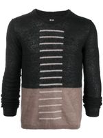 Rick Owens pull Judd à motif colour block - Noir