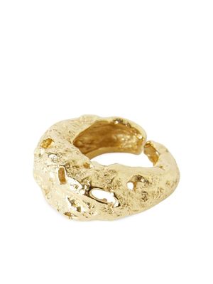 Paola Sighinolfi bague Galia à fini martelé - Or