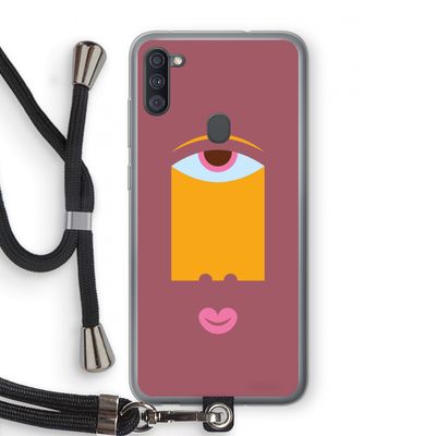 Mono V: Samsung Galaxy A11 Transparant Hoesje met koord