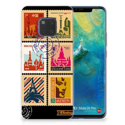 Huawei Mate 20 Pro | Silliconen Back Cover | Postzegels