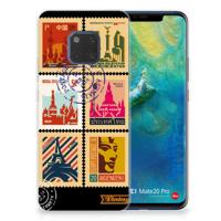 Huawei Mate 20 Pro | Silliconen Back Cover | Postzegels
