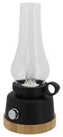 Eurotrail Wind Oplaadbare Lamp Met Dimmer Zwart Ø 12.5x28cm Eurotrail Wind Oplaadbare Lamp Met Dimmer Zwart Ø 12.5x28cm