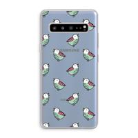 Vogeltjes: Samsung Galaxy S10 5G Transparant Hoesje - thumbnail