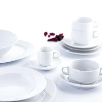 Set van koffiekopjes Quid Basic Wit Keramisch 80 ml (12 Stuks)
