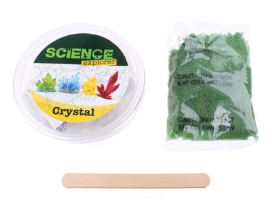 Johntoy maak je eigen kristal Science Explorer 4-delig groen Johntoy maak je eigen kristal Science Explorer 4-delig groen