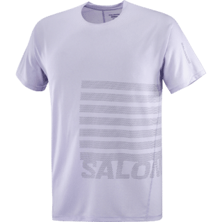 Salomon Sense aero ss tee gfx heren - BLAUW - Heren