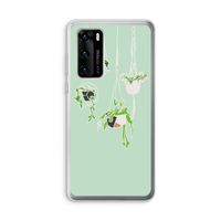 Hang In There: Huawei P40 Transparant Hoesje