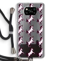 Musketon Unicorn: Xiaomi Poco X3 NFC Transparant Hoesje met koord