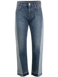 Stella McCartney pantalon droit à design colour block - Bleu