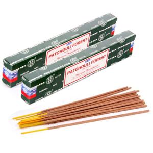 Satya Nag Champa wierrook stokjes Patchoulie Forrest geur - 24x - Lichaam in balans - Meditatie