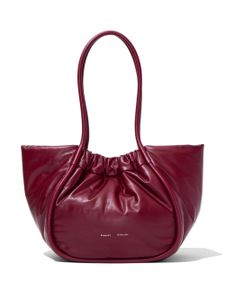 Proenza Schouler sac cabas en cuir à fronces - Rouge