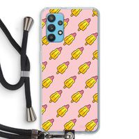 Waterijsjes: Samsung Galaxy A32 4G Transparant Hoesje met koord