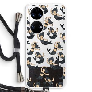 Zeemeermin: Huawei P50 Transparant Hoesje met koord