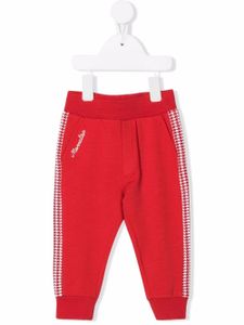 Monnalisa pantalon de jogging à logo brodé - Rouge