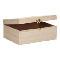 Playwood Houten kist a5 formaat met klepdeksel Playwood Houten kist a5 formaat met klepdeksel
