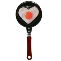 Koekenpan in hartjes vorm - 12 cm - valentijn - eitjes bakken - cadeautje voor hem en haar