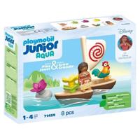 PLAYMOBIL Junior 71459 Vaiana en zeilboot, Disney, 12 maanden