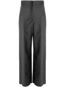 Emporio Armani pantalon droit à taille haute - Gris