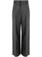 Emporio Armani pantalon droit à taille haute - Gris - thumbnail