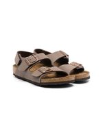 Birkenstock Kids sandales New York à brides à boucles - Marron - thumbnail