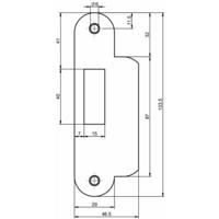 Nemef sluitplaat pa649/47 RVS rond dr1-3/2-4 K.lip- 9064990470