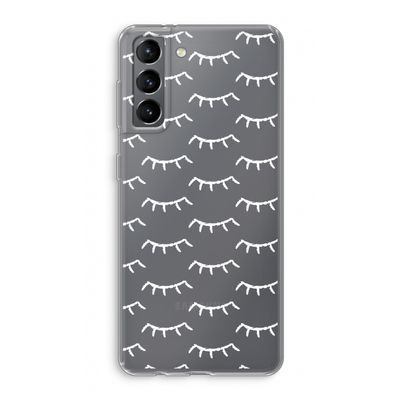 Wimpers: Samsung Galaxy S21 Transparant Hoesje