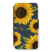 Sunflower and bees: iPhone 11 Flip Hoesje