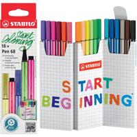 Stabilo Pen 68 Start Beginning 18 Stuks