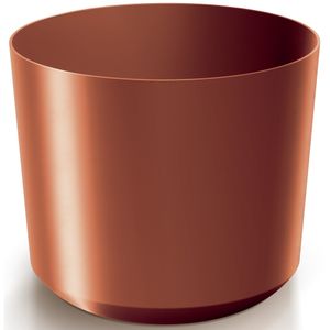 Prosperplast Plantenpot/bloempot Babylon - kunststof - buiten/binnen - koper - D18 x H18 cm   -