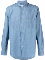 ASPESI chemise en jean à boutonnière - Bleu