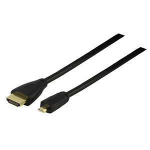 Valueline CABLE-5506-1.5 HDMI kabel 1,5 m HDMI Type A (Standaard) HDMI Type D (Micro) Zwart